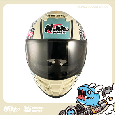 Speed Capoo Full-Face Helmet (Creamy Beige
