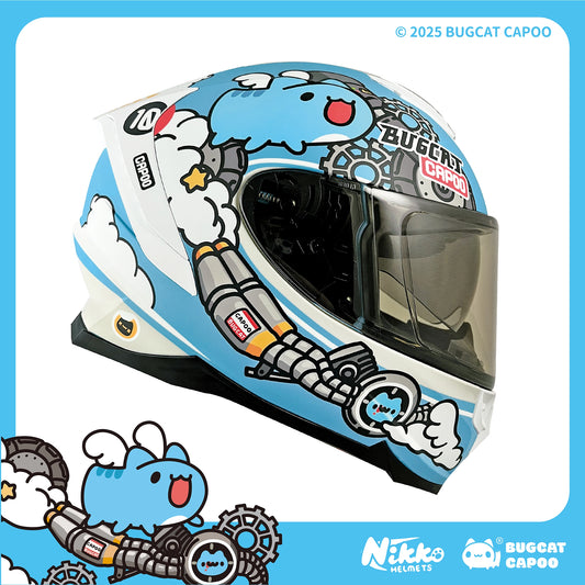 Speed Capoo Full-Face Helmet (Classic Capoo Blue - Matte)