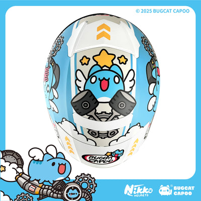 Speed Capoo Full-Face Helmet (Classic Capoo Blue - Matte)