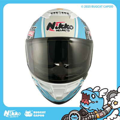 Speed Capoo Full-Face Helmet (Classic Capoo Blue - Matte)