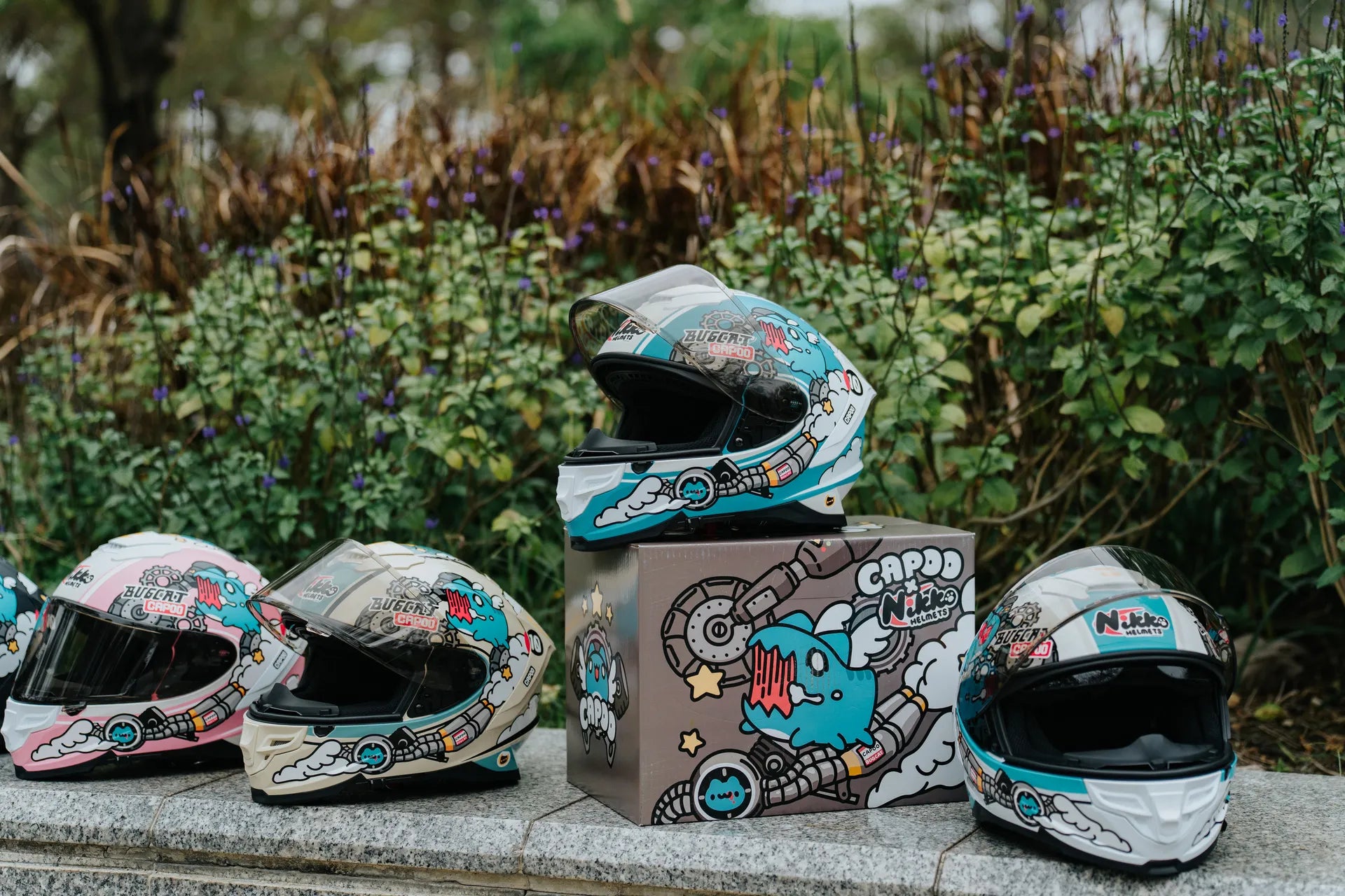 Speed Capoo Full-Face Helmet (Classic Capoo Blue - Matte)