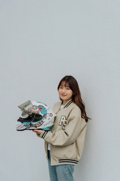 Speed Capoo Full-Face Helmet (Foam Cat White - Glossy)