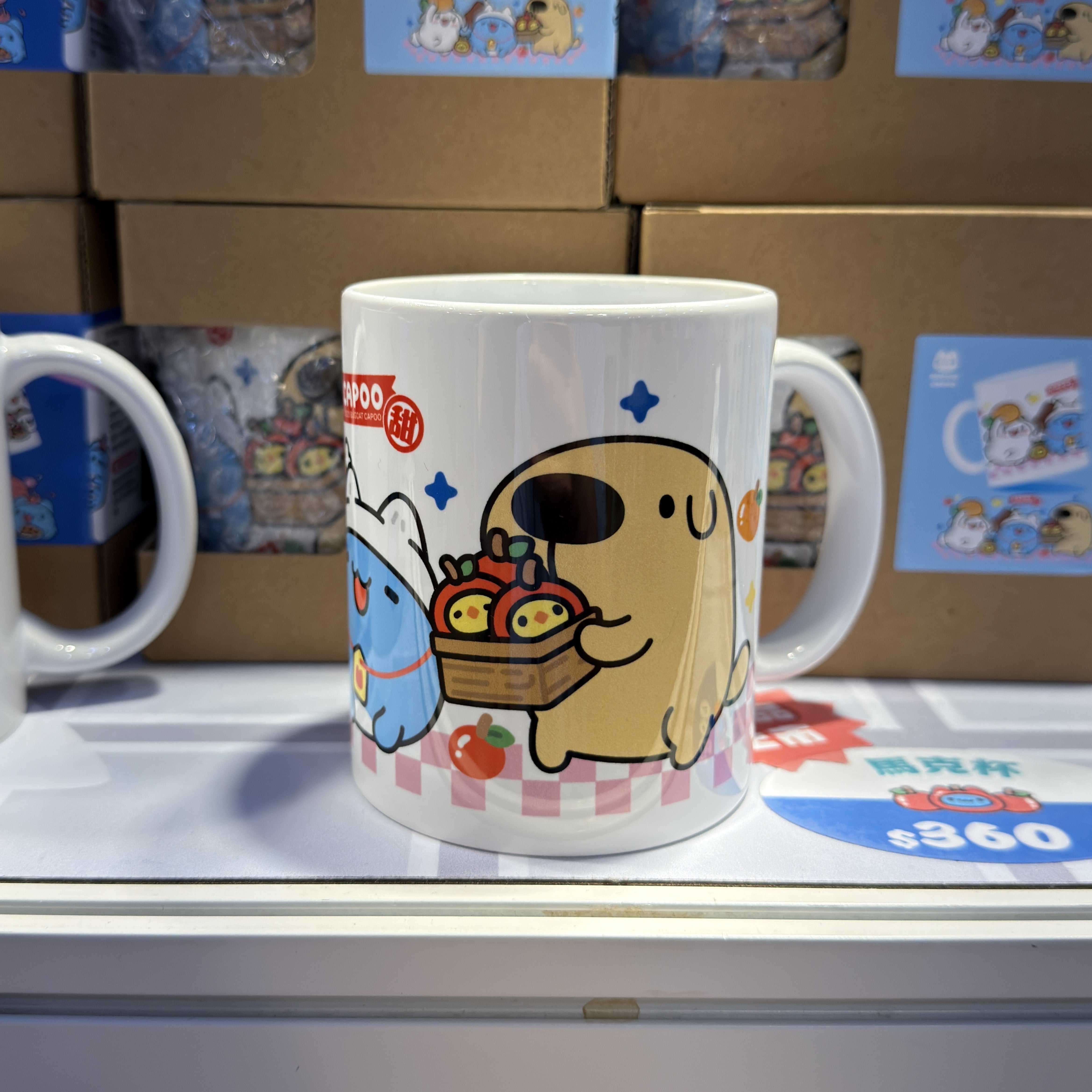 Capoo, Dogdog, and Tutu Traditional Market Mug