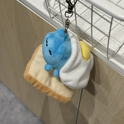 Bugcat Capoo Toast & Egg Plush Charm
