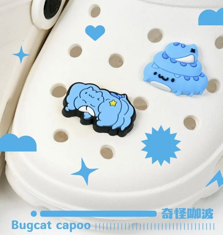 Strange Capoo Croc Charms on croc