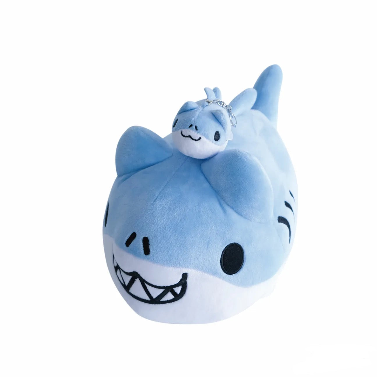 Shark Bugcat Plush with Shark Bugcat Plush Charm - 45 Degree Top View