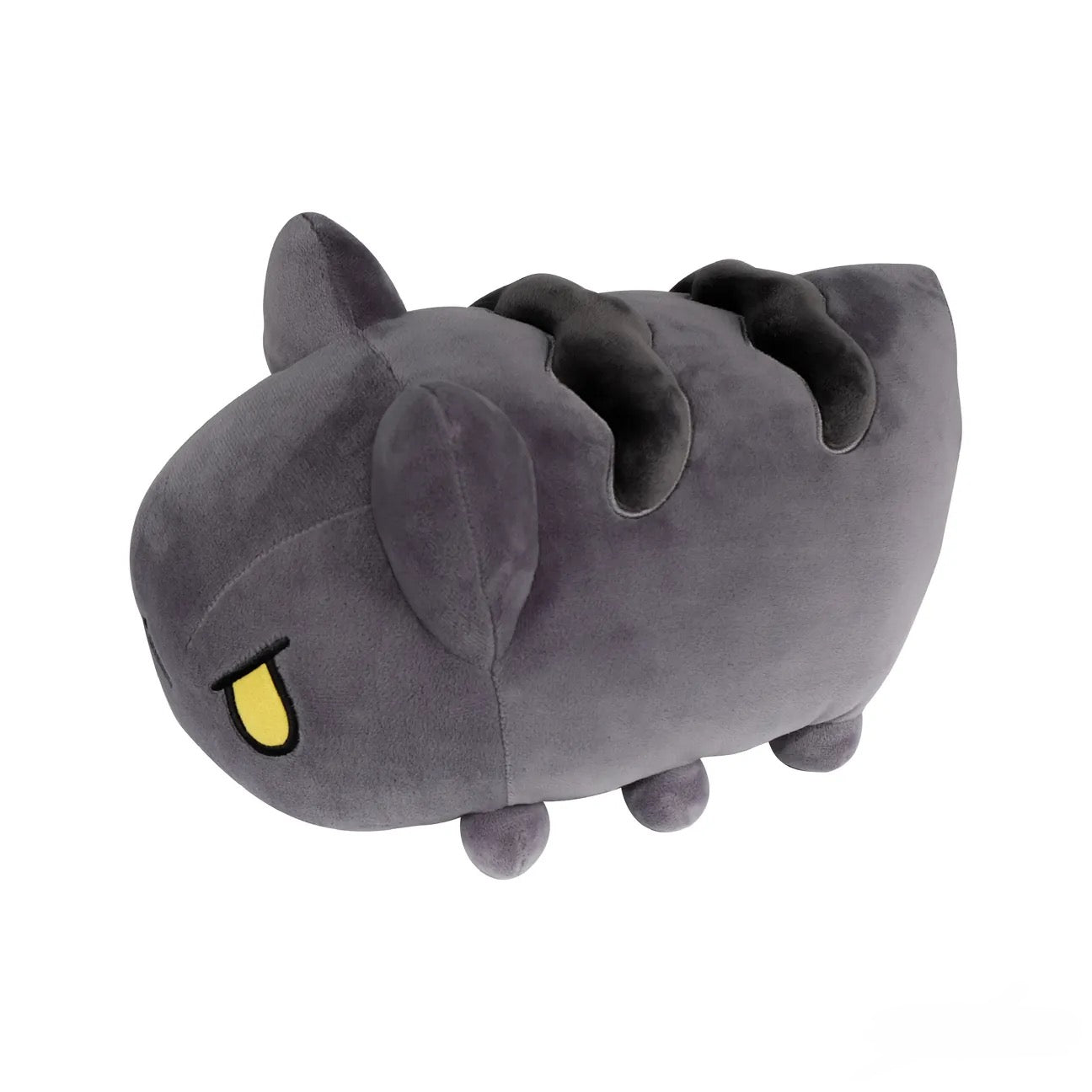 Black Bugcat Plush - 45 Degree Top and Side View