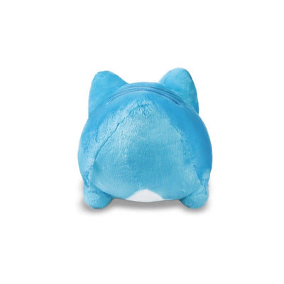 Back view of Bugcat Capoo plush highlighting its rounded shape and tail base