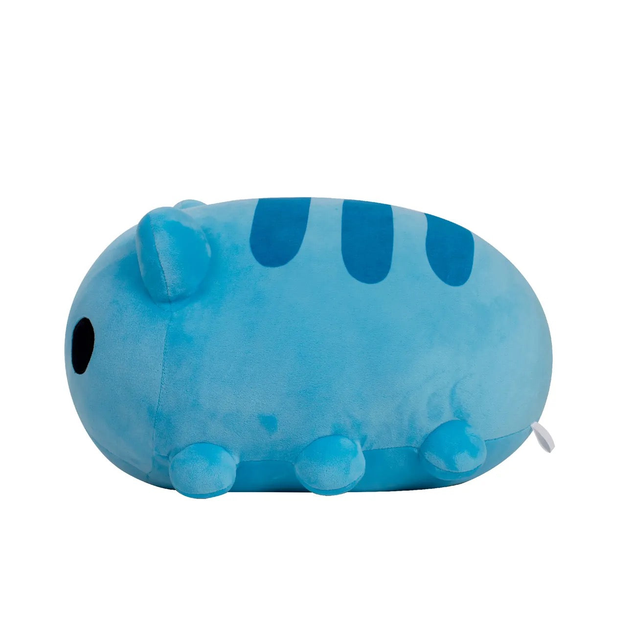 Side view of Big Tongue Lazy Capoo Plush showing its plump shape