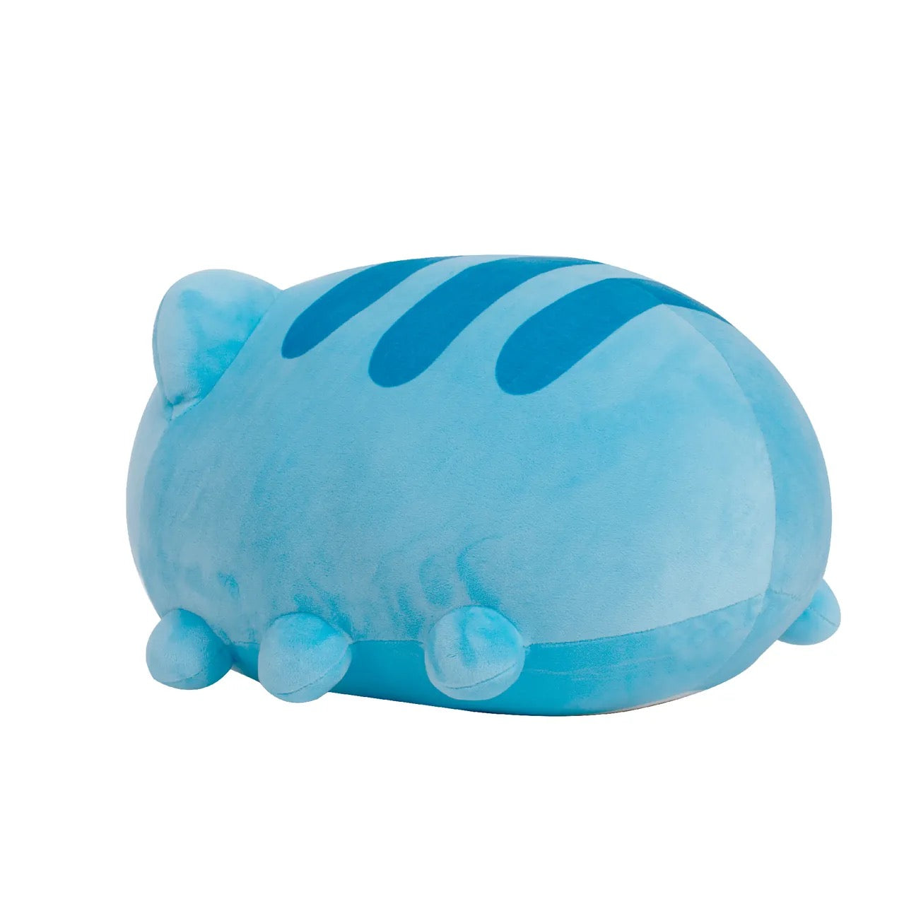 Back view of Big Tongue Lazy Capoo Plush showing stripe pattern