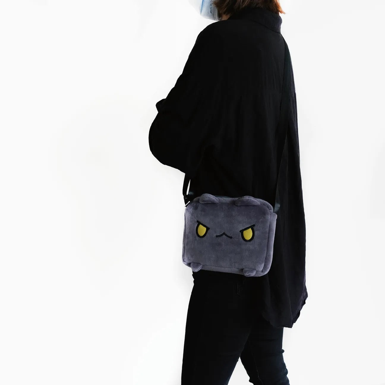 Black Bugcat Crossbody Bag