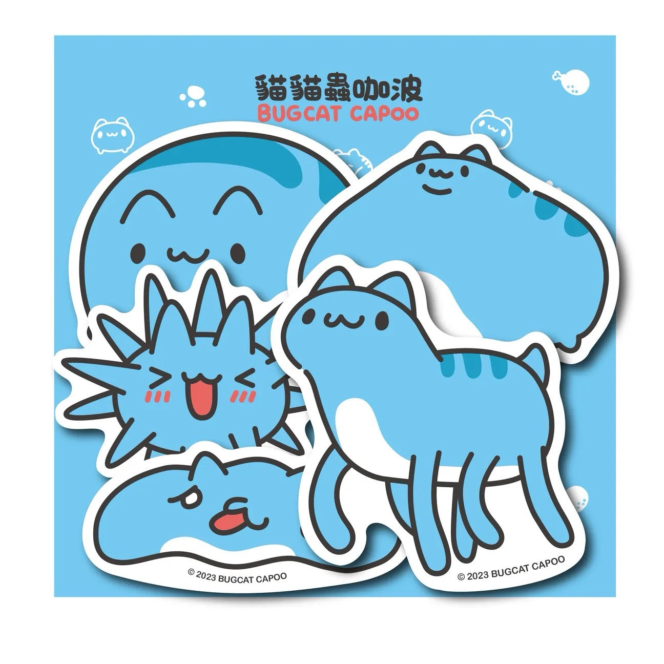 Strange Capoo Weatherproof Stickers 5