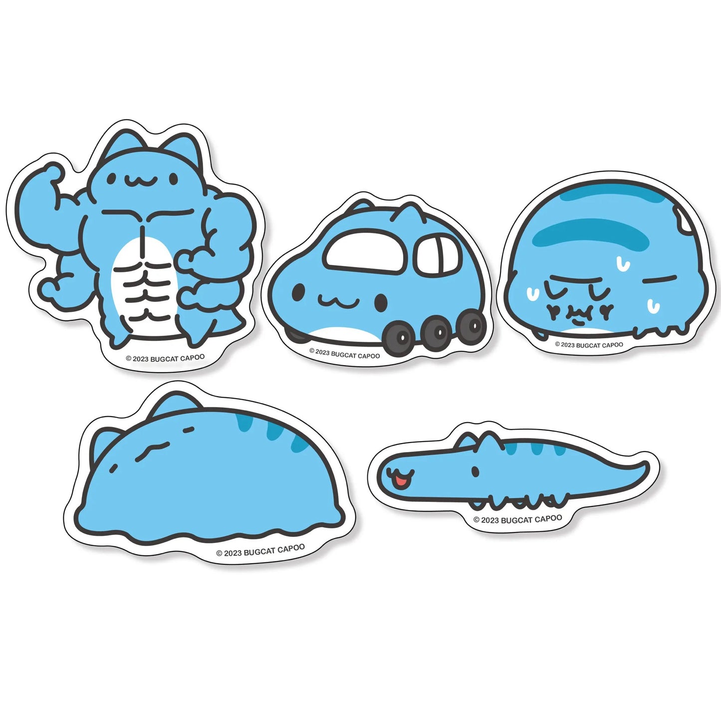 Strange Capoo Weatherproof Stickers 4