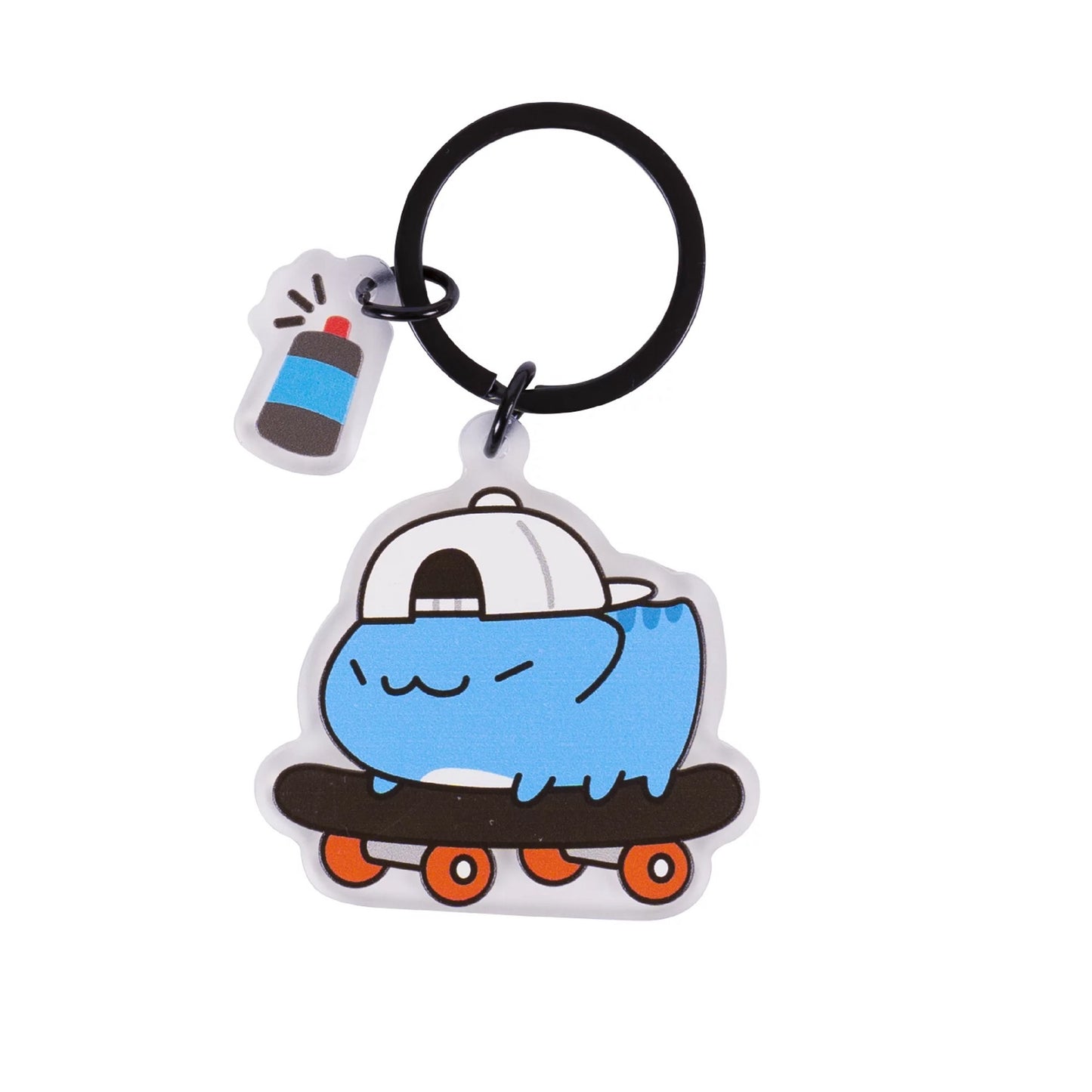 Skateboard Capoo Acrylic Key Ring