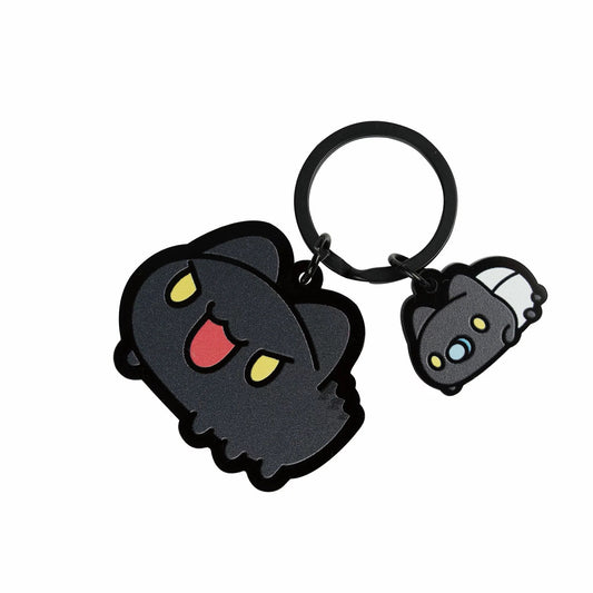 Black Bugcat Bros Acrylic Key Ring