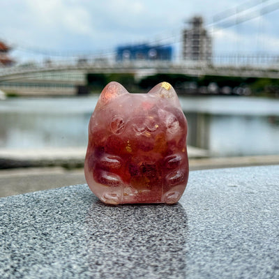Bugcat Capoo Crystal Figurine (Strawberry)