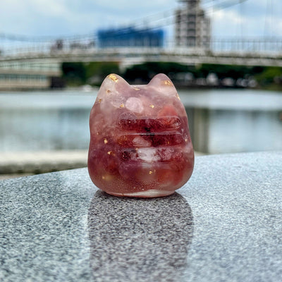 Bugcat Capoo Crystal Figurine (Strawberry)