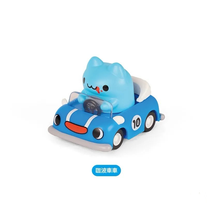 Capoo and Friends Pull-Back Cars Blind Box Set (6pcs)