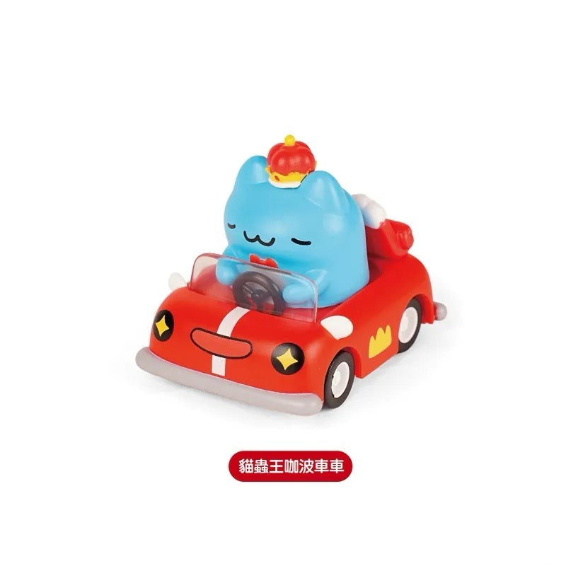 Capoo and Friends Pull-Back Cars Blind Box Set (6pcs)