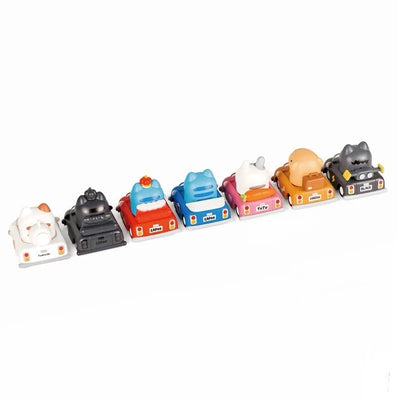 Capoo and Friends Pull-Back Cars Blind Box Set (6pcs)