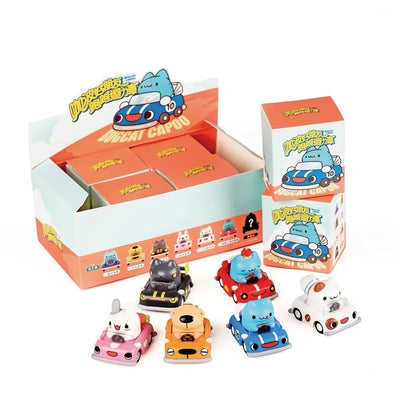 Capoo and Friends Pull-Back Cars Blind Box Set (6pcs)