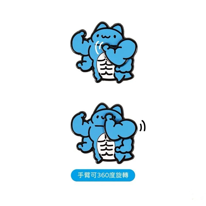 Muscle Capoo Wiggly Badge