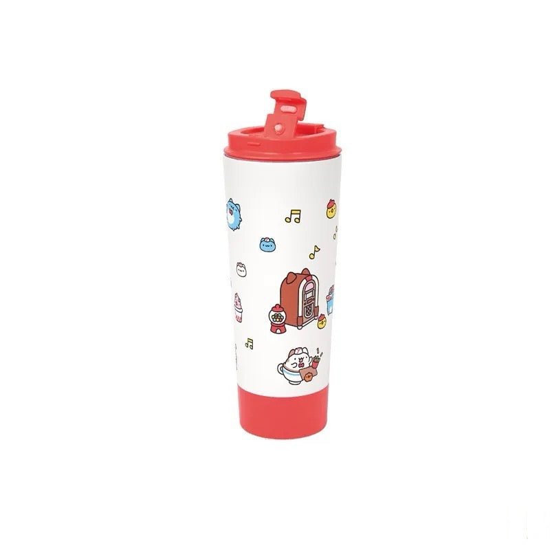 Capoo American Retro Restaurant Dual-Purpose Thermos Cup