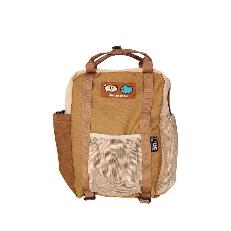 Capoo & Dogdog Travel Backpack (Milk Tea) – Bugcat Capoo Store