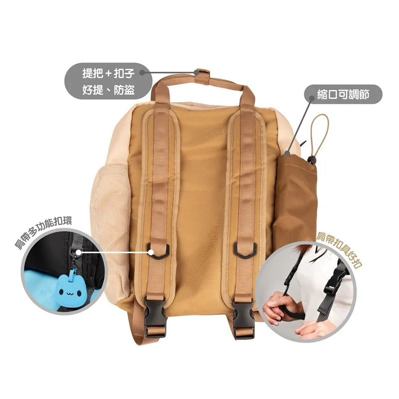 Capoo & Dogdog Travel Backpack (Milk Tea)