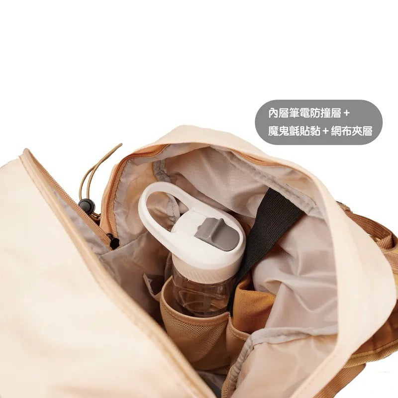 Capoo & Dogdog Travel Backpack (Milk Tea)