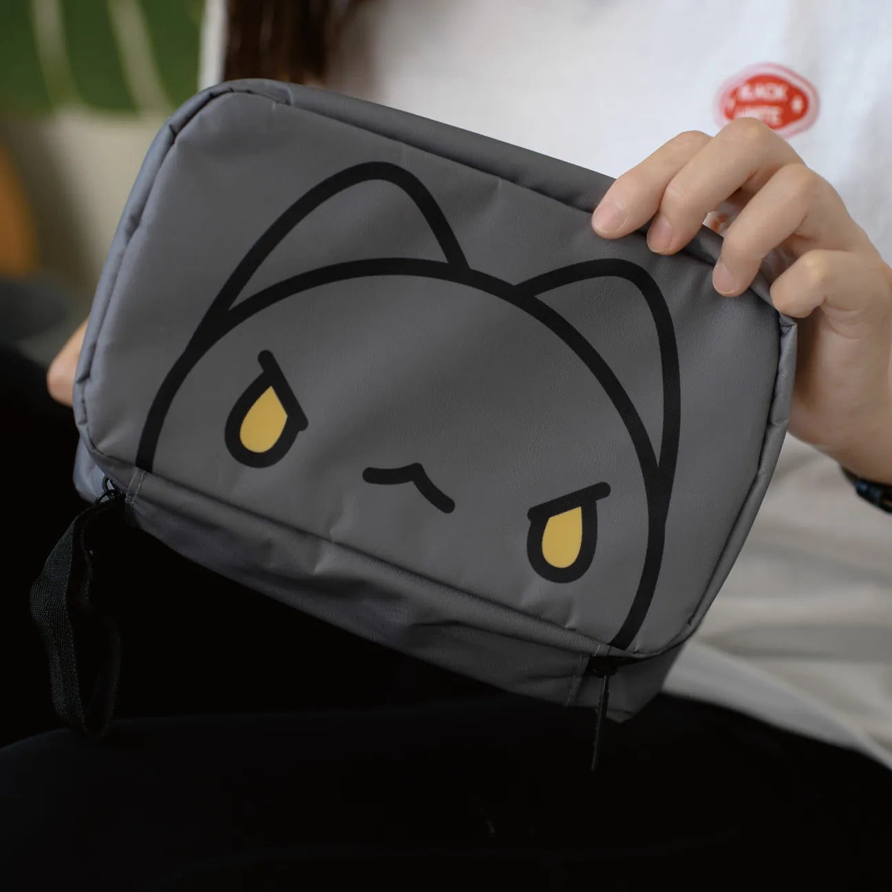 Black Bugcat Travel Toiletry Bag