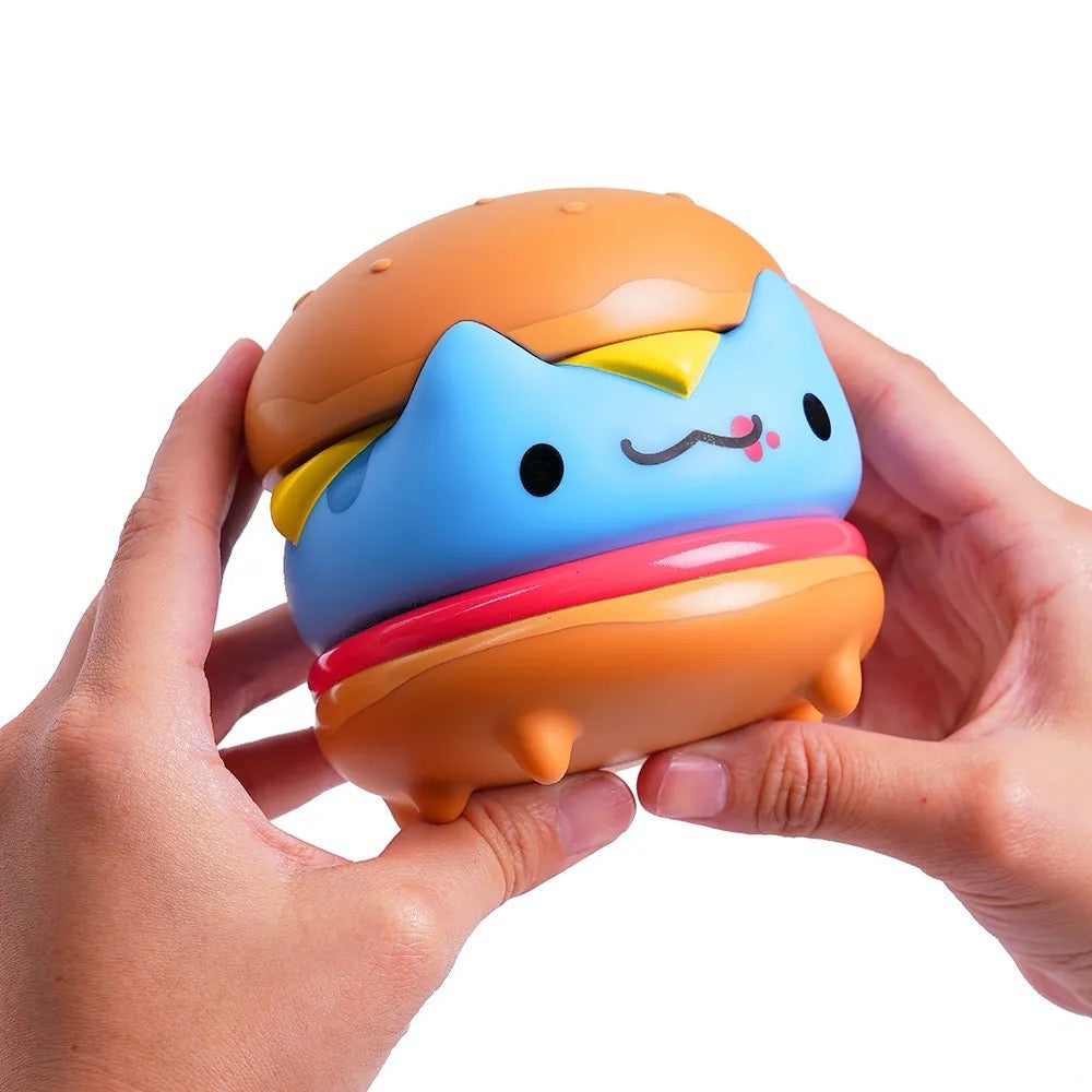 Hand holding Bugcat Hamburger Figure