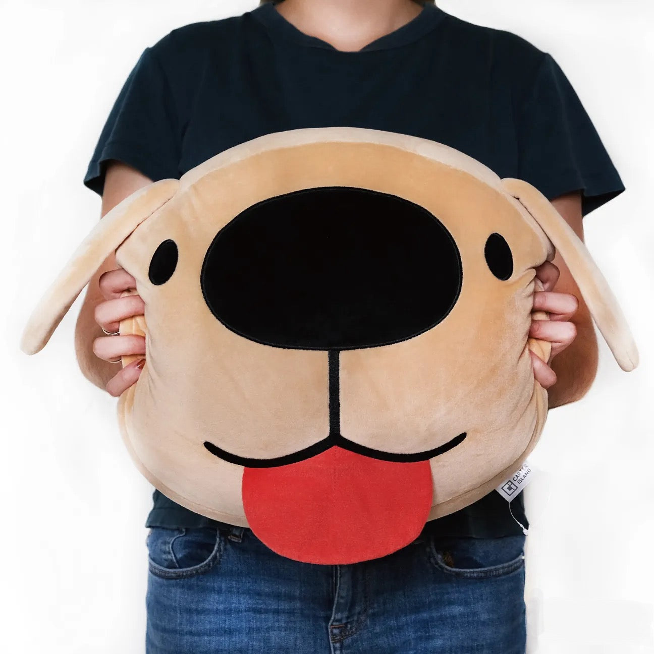 Pressing Dogdog Big Face Cushion