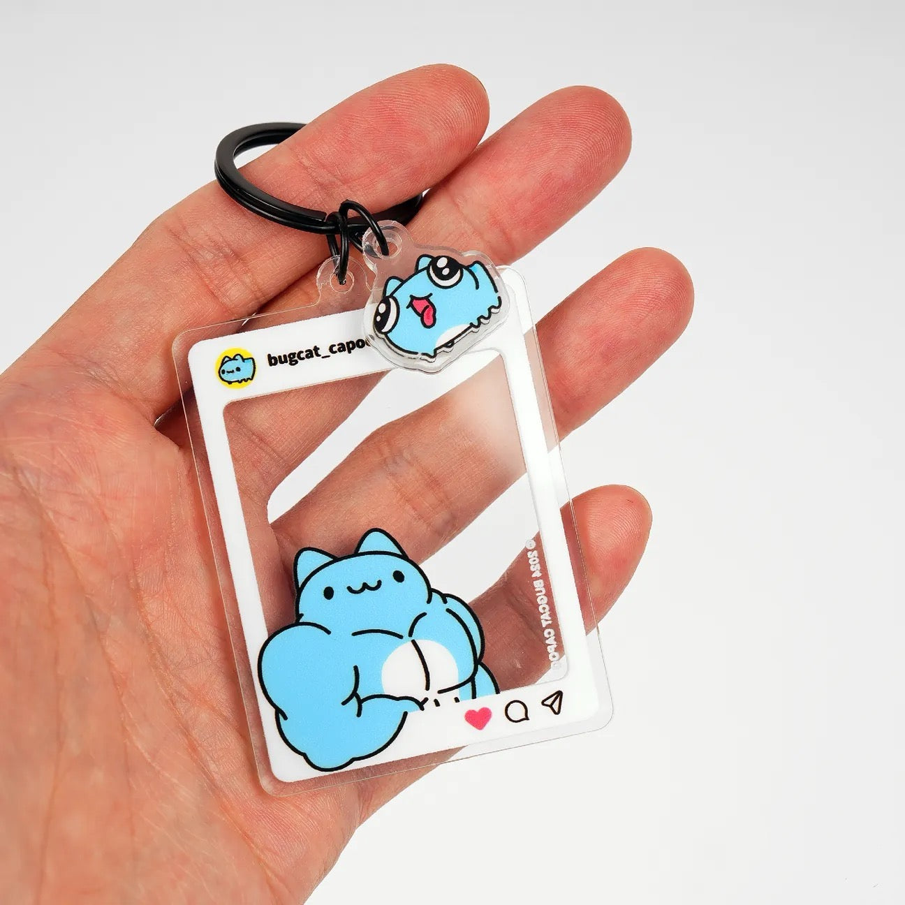 Muscle Capoo Instagram Photo Acrylic Key Ring