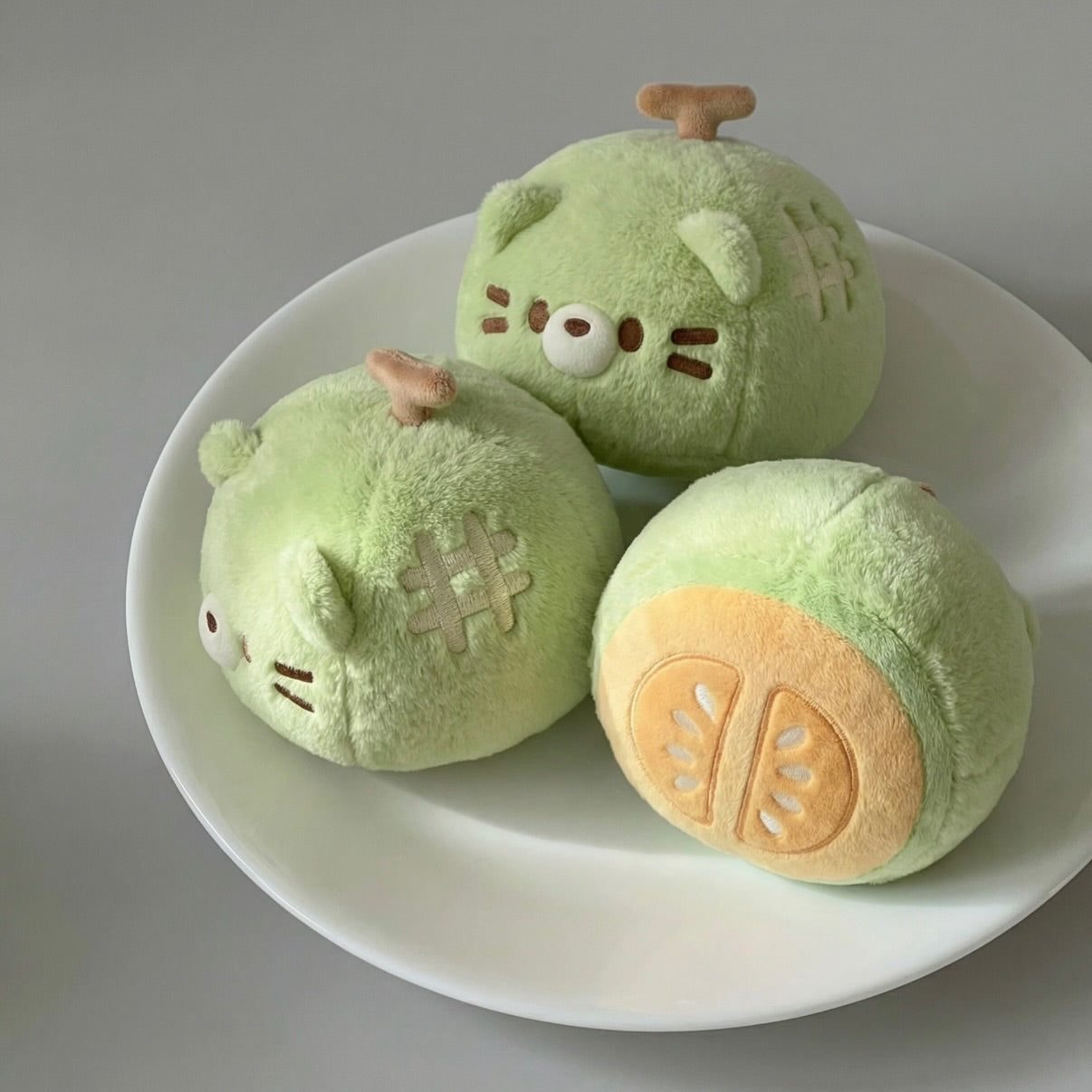 Melon Cat Plush Charm