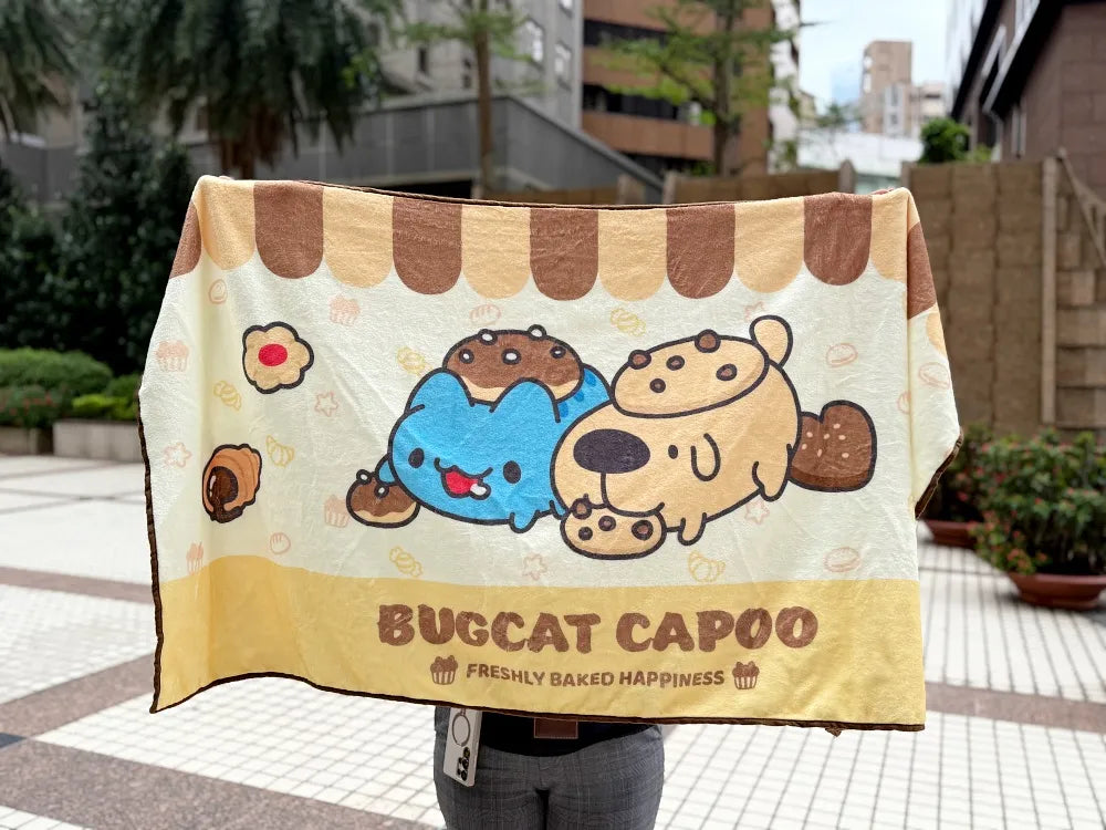 Cookie Capoo Plush & Blanket Set