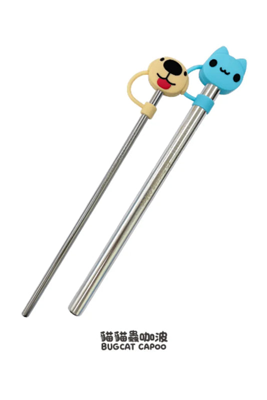 Bugcat Capoo Stainless Steel Straw Set