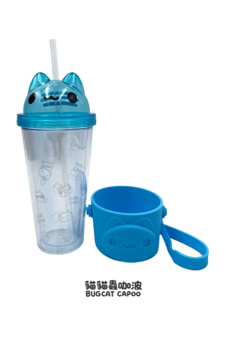 Bugcat Capoo Cold Drink Cup with Handle Set