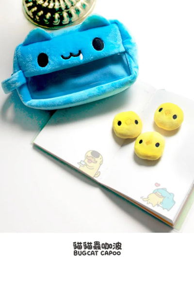 Bugcat Capoo Plush Pencil Case with Chick Plush