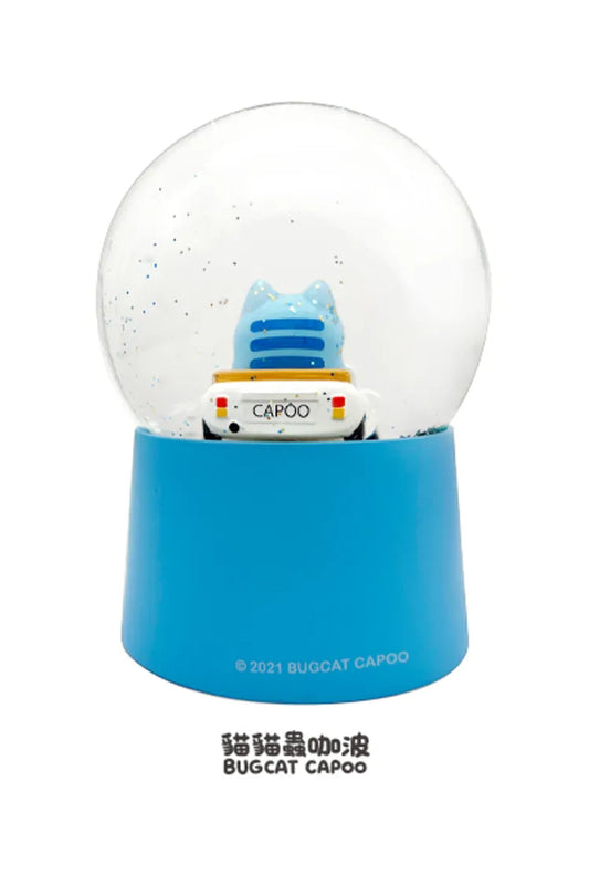 Bugcat Capoo Car-Themed Crystal Snow Globe