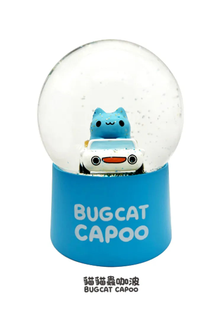 Bugcat Capoo Car-Themed Crystal Snow Globe