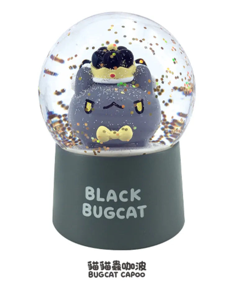 Black Bugcat Snow Globe