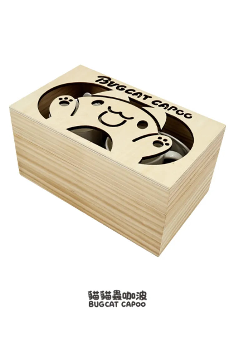 Capoo Classic Cup & Plate Wooden Box Set