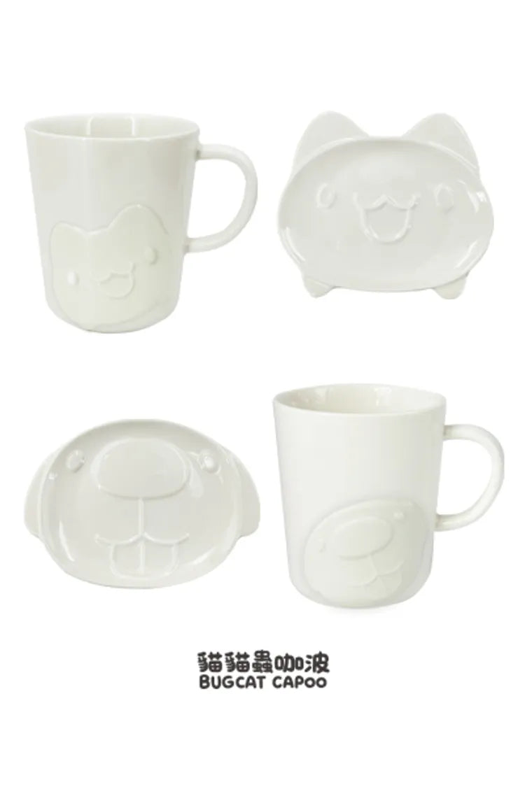 Capoo Classic Cup & Plate Wooden Box Set