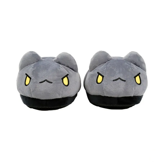 Black Bugcat Slippers