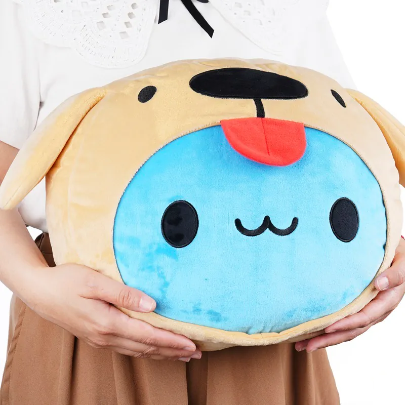 A person holding Dogdog Capoo Cushion