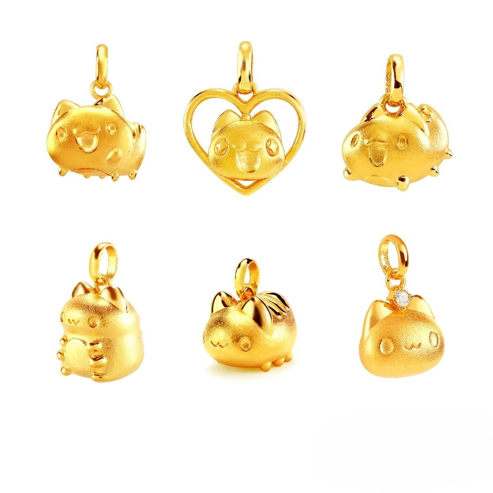 Bugcat Capoo Gold Pendant - Classic Series