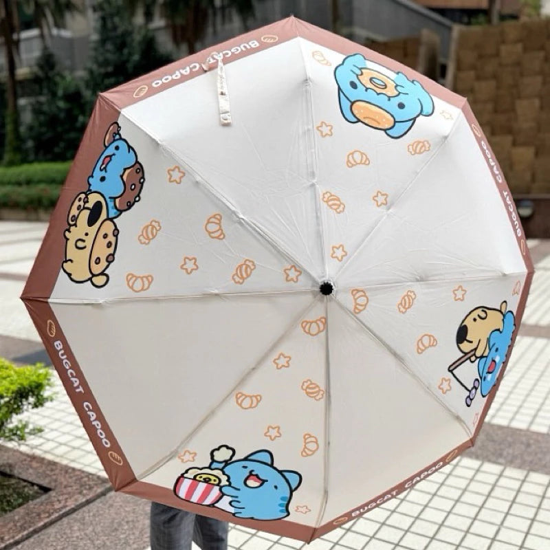 Bugcat Capoo Dessert Edition Automatic Folding Umbrella